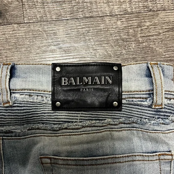 Balmain Biker Jeans Blue - Picture 6 of 6
